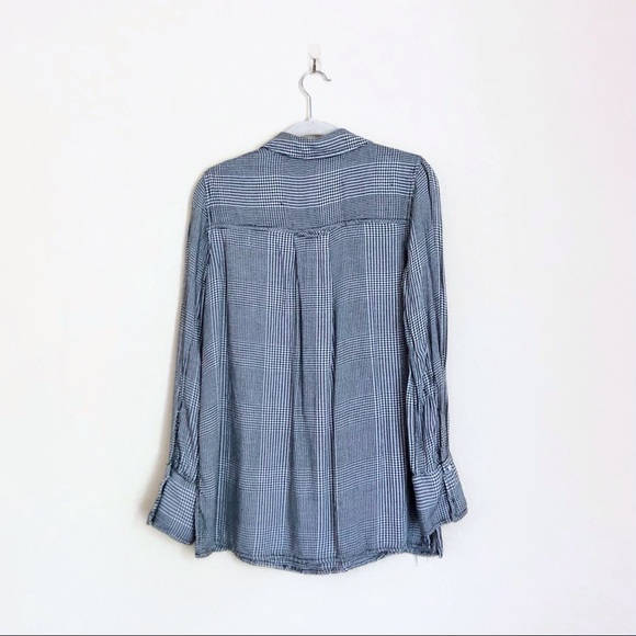 NWOT Max Studio Checked Button-down Top - Picture 6 of 6